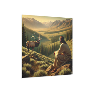 In His Mountains - Foam Board Print